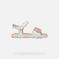 geox sandal haiti nina blancorosa claro