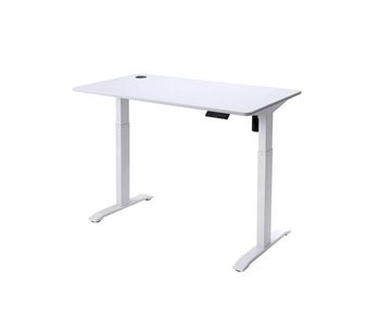 Mesa de escritorio urban factory eed25uf blanco acero inoxidable 118 x 60 cm