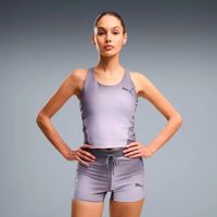 puma lightspeed aop   camiseta de running mujeres - gris