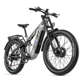 Shengmilo S600 Pro,Bicicletas eléctricas ,bicicleta eléctrica para adultos,  motor dual, fat bike eléctrica, batería de 48V25AH, bicicleta eléctrica de 26 pulgadas, bicicleta eléctrica de montaña