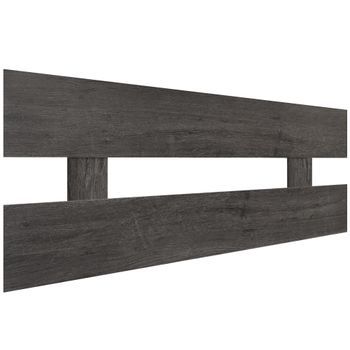 Dhome Cabecero Ceniza 105cm Horizontal Estilo Valla Madera Reciclada Dm Herrajes Incluidos (105cm Horizontal Valla, Ceniza)