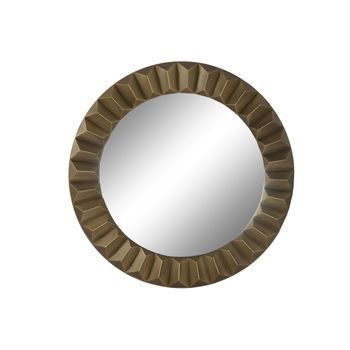 Espejo Hierro Cristal 110,5x5,5x110,5 Dorado