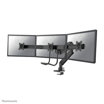 Brazo de monitor Neomounts NM-D775DX3BLACK para 3 monitores 17-27