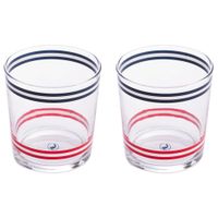 vasos de cristal multicolor 9x23x9cm