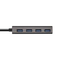 aisens hub usb 31 tipo c a 4x usb 31 tipo a 15cm gris