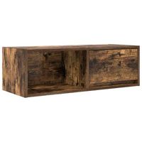 mueble tv  mueble de salon  mesa de tv de roble ahumado 80x31x255cm madera de ingenieria