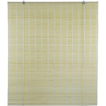 Solagua Estor Bambú Enrollable Para Ventana Y Puerta, 14 Medidas Estores 100% Bamboo, Cortina Persiana Incluye Accesorios (60x135cm,natural)