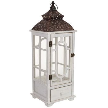 Farol De Madera 24x24x70h Cm