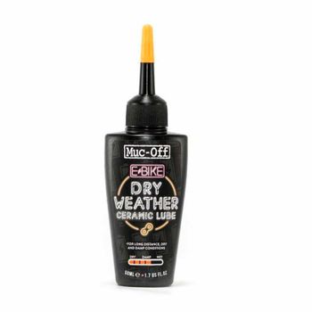 MUC-OFF | Aceite De Cadena E-Bike Clima Seco Cerámico 50ml - Una formulación de cerámica patentada que contiene compuestos integrales de nitruro de boro para baja fricción en condiciones secas y