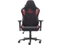 silla gaming - newskill takamikura v2 reposabrazos 4d tela transpirable cojines lumbar y cervical reclinable en 180 hasta 136 kg rojo