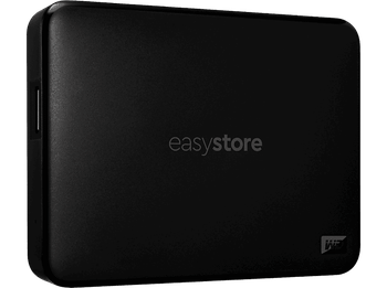 Disco duro externo 5 TB - Western Digital WD Easystore, Portátil, HDD, USB 3.2 Gen 1, Software de Copia Seguridad, Para Windows y Mac, Negro