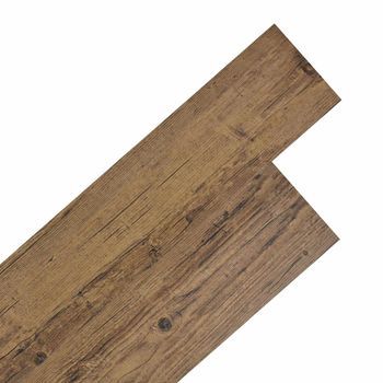 Tableros De Suelo Madera De Nogal Marrón 5,02 M² 36 Uds. Pvc Vidaxl