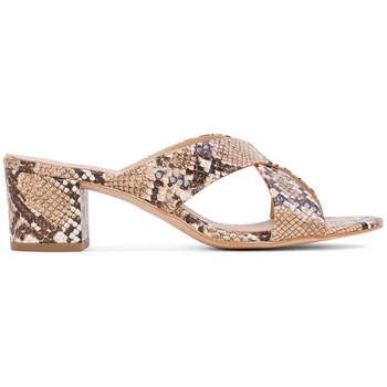 Narf Sandalias tacon niza serpiente natural para mujer