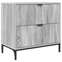 mesa de noche gris sonoma 635 x 36 x 61 cm vidaxl