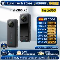 insta360 x3 - camara de accion 360 resistente al agua con sensores de 12 y 48mp video hdr activo 360 a 57k foto de 72mp lente unica 4k