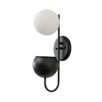 aplique metal y vidrio  47 cm