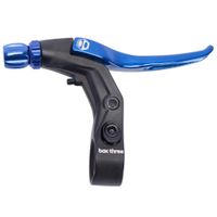 box three short reach v-point race brake lever blue