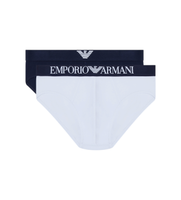 emporio armani para hombre em000251af18881 set 2 slips sear blanco marino m homewear algodon