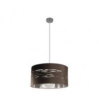 fabrilamp colgante niebla 1xe27 cromo marron plata 40d