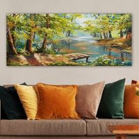 pintura decorativa lienzo yty119365540050120 multicolor 50x120