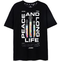 star trek camiseta manga larga peace and long life para hombre