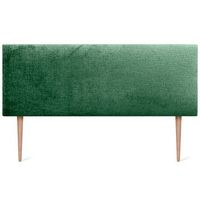 dhome cabecero de lana natural 160x105cm con patas camas 150160 - verde