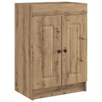 cabinet debajo del fregadero roble artisan 785 x 375 x 81 cm vidaxl