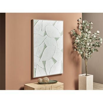 Oleo Abst. Con Hojas Con Marco 82x5x122cm