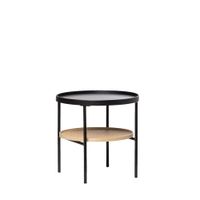 mesa auxiliar en ratan -negro 45 cm x 465 cm