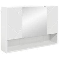 armario con espejo 80 x 17 x 55 cm madera de ingenieria vidaxl