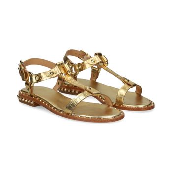 Ash Sandalias Planas Mujer - Dorado Talla 39