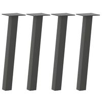 mesa de centro  40 x 40 x 12 mm  acero - antracita