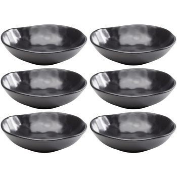 Plato hondo negro ø22cm - juego de 4