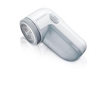 severin - quitapelusa con pilas incluidas removedor de pelusas afeitadora de ropa para quitar pelusas y bolas de ropa color blanco cs 7976