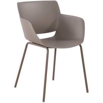 Silla Alpena Plástico Gris Topo 54x58x80 Cm Clp
