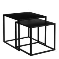 mesa auxiliar goa negro  h33xb35xl35cm
