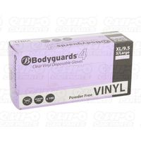 vinyl pfree gloves xl qty 100