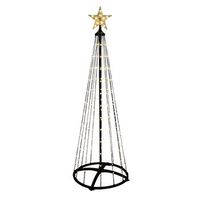 wellhome arbol de navidad con 370 luces led blancas calidas r altura 210 cm