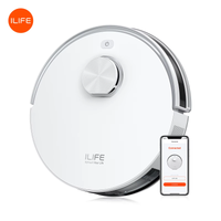 aspiradora robot ilife v30 navegacion laser succion de 10000 pa hasta 150 minutos de autonomia control por aplicacion limpieza personalizable aspiradora y fregadora 2 en 1 zonas no accesibles