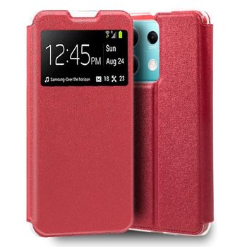 Cool Funda Flip Cover Tipo Libro Liso Rojo para Xiaomi Redmi Note 13 5G