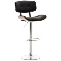 taburete de bar sarnia cuero sintetico simil cuero nogalnegro 56x50x94 cm clp