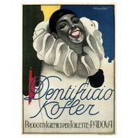 legendarte - cartel publicitario vintage dentifricio kofler - cuadro lienzo impresion digital cm 50x70