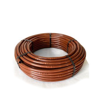 Jardin202 - Tubo Goteo 16 Mm Marrón – Bobina Agrícola  Rollo De 100 Metros (con Gotero - Autocompensante)  Rollo De 100 Metros (con Gotero - Autocompensante)jardin202