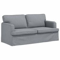 sofa gris claro 162 x 80 x 85 cm tela vidaxl