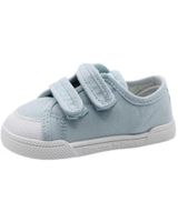 de blanditos zapatilla de lona con velcro respetuosa azul