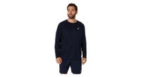 camiseta de manga larga asics core run azul hombre