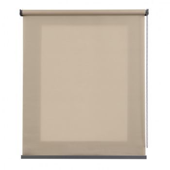 Estores Enrollables Estor Translúcido Premium Con Acabados En Aluminio Beige 100x250 Cm