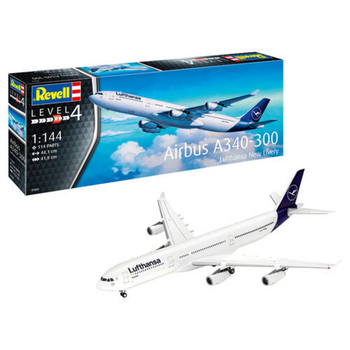 Maqueta De Plástico A340-300 Lufthansa New Livery 1/144