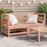 2 uds sofas esquineros jardin  sofa de exterior madera maciza douglas 70x70x67cm cfw795187