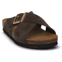 frau sandalias velour moro para mujer